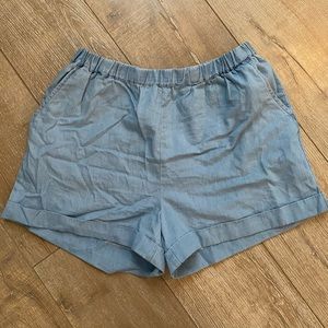 Light Blue Stretchy Shorts